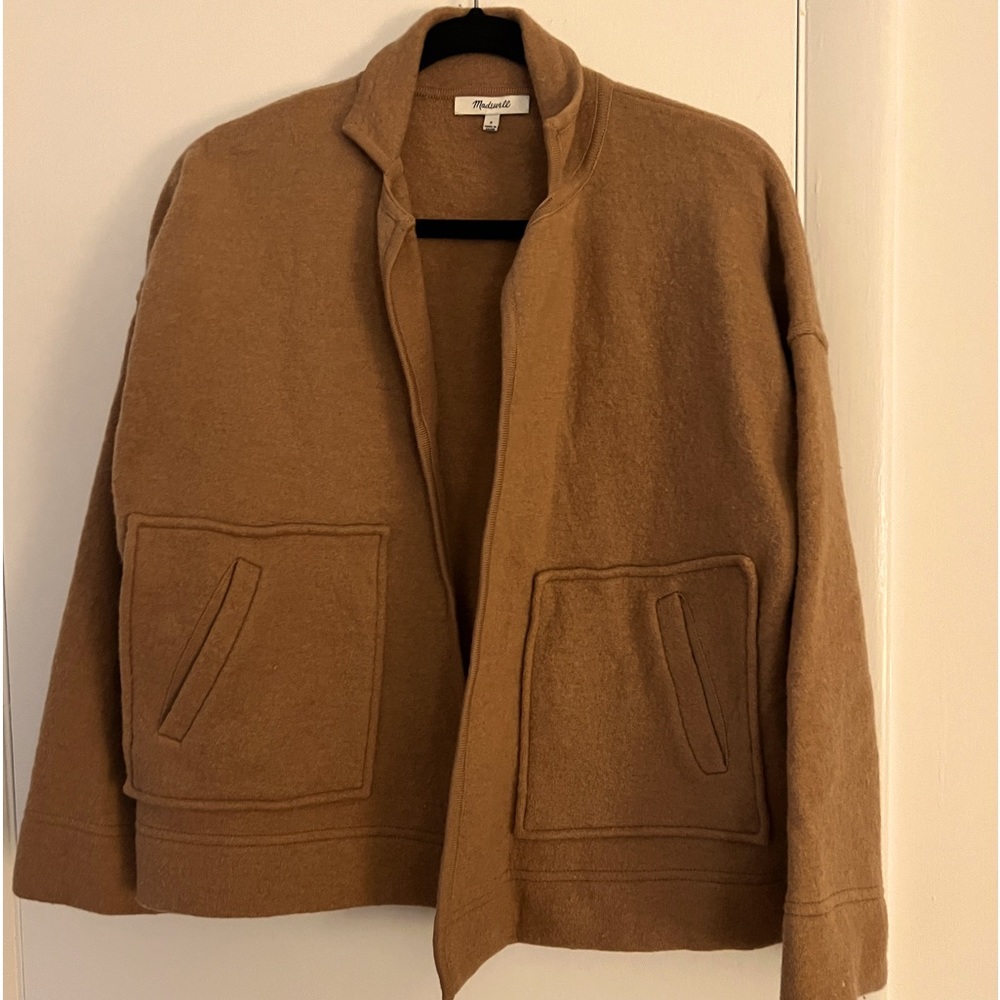 Madewell Cropped Oversized Wool Jacket S